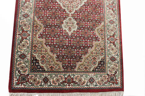 Mahi Red Runner Hand Knotted 25 X 80 Area Rug 902-136786 Image 1