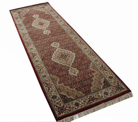 Mahi Red Runner Hand Knotted 25 X 80 Area Rug 902-136786 Image 3