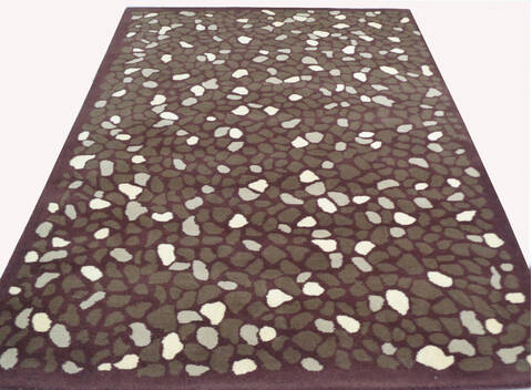Modern-Contemporary Brown Hand Tufted 50 X 80 Area Rug 902-136787 Image 1