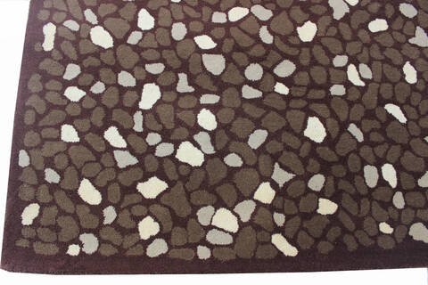 Modern-Contemporary Brown Hand Tufted 50 X 80 Area Rug 902-136787 Image 2