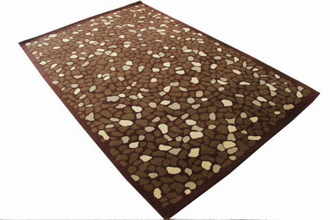 Modern-Contemporary Brown Hand Tufted 50 X 80 Area Rug 902-136787 Image 3