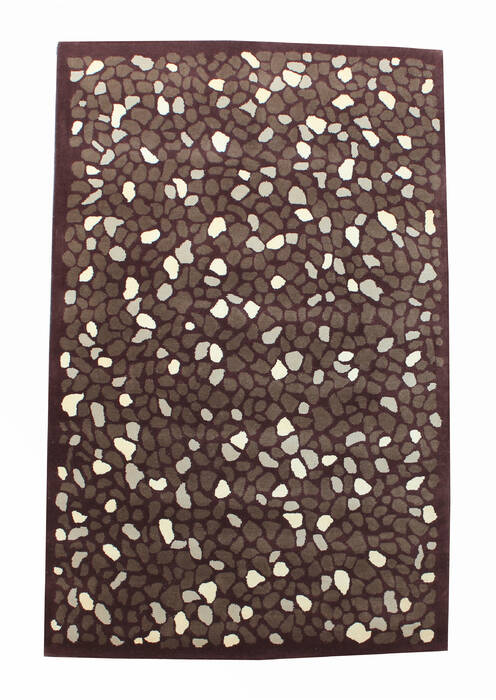 Modern-Contemporary Brown Hand Tufted 50 X 80 Area Rug 902-136787 Image 4