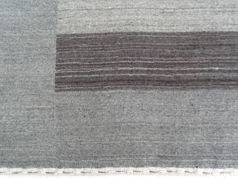 Gabbeh Grey Hand Loom Woven 46 X 66 Area Rug 902-136808 Image 1