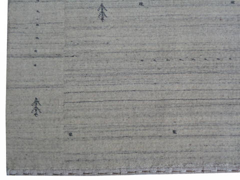 Gabbeh Grey Hand Loom Woven 46 X 66 Area Rug 902-136810 Image 2