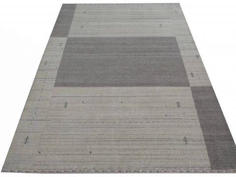 Gabbeh Grey Hand Loom Woven 46 X 66 Area Rug 902-136810 Image 3