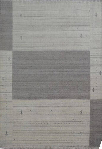Gabbeh Grey Hand Loom Woven 46 X 66 Area Rug 902-136810 Image 0