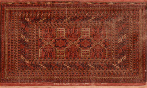 Baluch Multicolor Hand Knotted 20 X 33 Area Rug 100-136818 Image 0