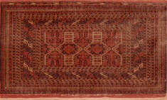 Baluch Multicolor Hand Knotted 2'0" X 3'3"  Area Rug 100-136818