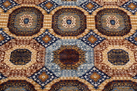 Chobi Brown Hand Knotted 410 X 68 Area Rug 700-136928 Image 5
