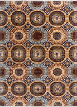 Chobi Brown Hand Knotted 4'10" X 6'8"  Area Rug 700-136928