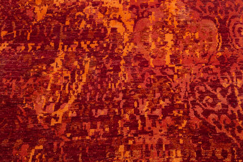 Modern Red Hand Knotted 59 X 79 Area Rug 700-136930 Image 5