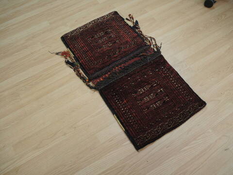 Baluch Red Hand Knotted 17 X 35 Area Rug 100-136982 Image 1