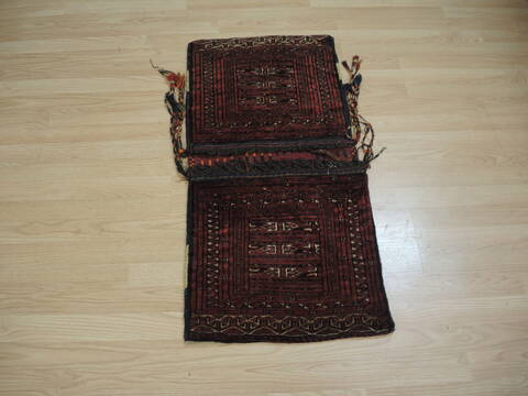 Baluch Red Hand Knotted 17 X 35 Area Rug 100-136982 Image 2