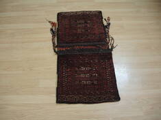 Baluch Red Hand Knotted 1'7" X 3'5"  Area Rug 100-136982