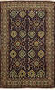 Tabriz Black Hand Knotted 32 X 50  Area Rug 254-136992 Thumb 0