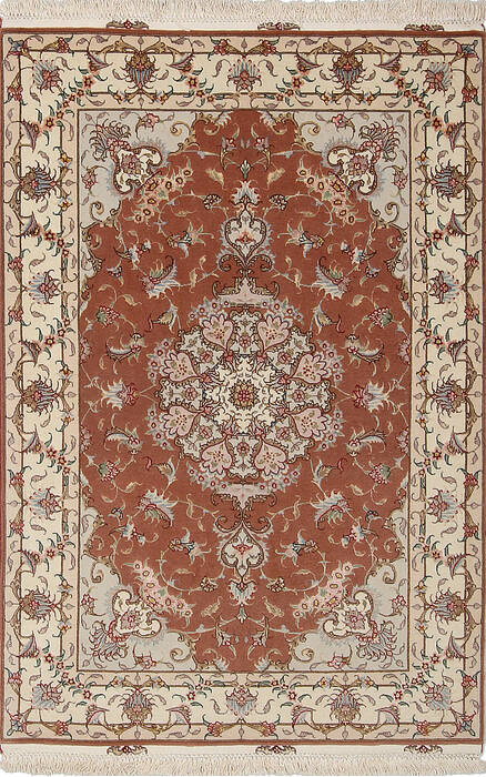 Tabriz Red Hand Knotted 33 X 52 Area Rug 254-136993 Image 0