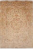 Tabriz Beige Hand Knotted 83 X 117  Area Rug 254-136997 Thumb 0