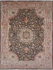 Tabriz Beige Hand Knotted 910 X 130  Area Rug 254-137001 Thumb 0