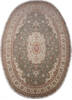 Tabriz Green Oval Hand Knotted 910 X 131  Area Rug 254-137006 Thumb 0