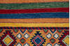 Kazak Multicolor Runner Hand Knotted 28 X 159  Area Rug 700-137046 Thumb 3