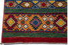 Kazak Multicolor Runner Hand Knotted 28 X 159  Area Rug 700-137046 Thumb 4
