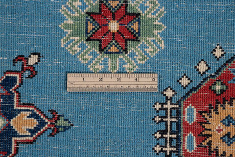 Kazak Blue Hand Knotted 410 X 64 Area Rug 700-137050 Image 7
