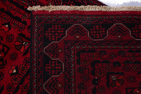 Khan Mohammadi Red Runner Hand Knotted 28 X 163 Area Rug 700-137059 Image 5
