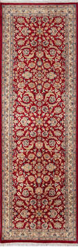 Pak-Persian Red Runner Hand Knotted 2'7" X 8'2"  Area Rug 700-137063