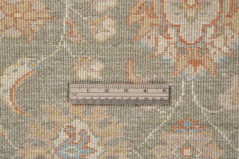 Chobi Green Runner Hand Knotted 29 X 97 Area Rug 700-137069 Image 5