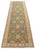 Chobi Green Runner Hand Knotted 29 X 97  Area Rug 700-137069 Thumb 1