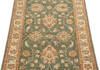 Chobi Green Runner Hand Knotted 29 X 97  Area Rug 700-137069 Thumb 3