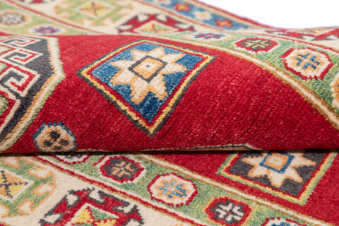 Kazak Red Runner Hand Knotted 29 X 100 Area Rug 700-137078 Image 5