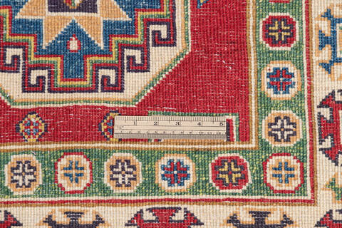 Kazak Red Runner Hand Knotted 29 X 100 Area Rug 700-137078 Image 6