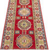 Kazak Red Runner Hand Knotted 29 X 100  Area Rug 700-137078 Thumb 2