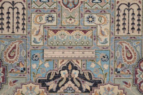 Pak-Persian Blue Runner Hand Knotted 27 X 102 Area Rug 700-137086 Image 6