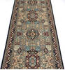 Pak-Persian Blue Runner Hand Knotted 27 X 102  Area Rug 700-137086 Thumb 3