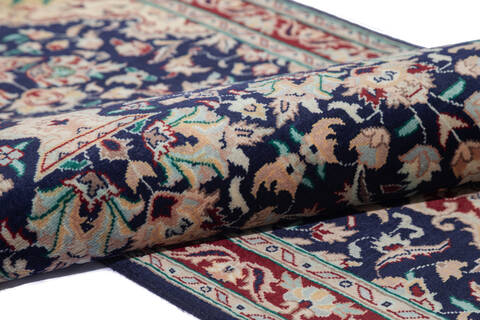 Pak-Persian Blue Runner Hand Knotted 27 X 101 Area Rug 700-137087 Image 3