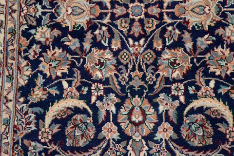 Pak-Persian Blue Runner Hand Knotted 27 X 911 Area Rug 700-137089 Image 3