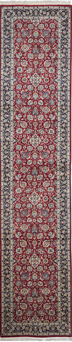 Pak-Persian Red Runner Hand Knotted 27 X 1111 Area Rug 700-137090 Image 0