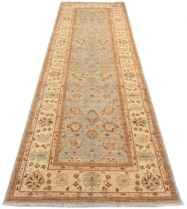Chobi Blue Runner Hand Knotted 32 X 108 Area Rug 700-137092 Image 1