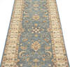 Chobi Blue Runner Hand Knotted 27 X 188  Area Rug 700-137093 Thumb 1
