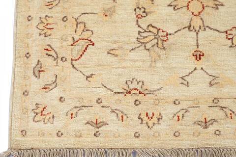 Chobi Beige Runner Hand Knotted 27 X 97 Area Rug 700-137094 Image 4
