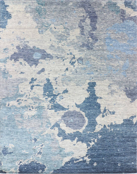 Modern Multicolor Hand Knotted 91 X 116 Area Rug 904-137112 Image 0