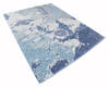Modern Multicolor Hand Knotted 91 X 116 Area Rug 904-137112 Thumb 1