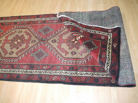 Khan Mohammadi Red Runner Hand Knotted 311 X 145 Area Rug 100-137131 Image 7