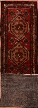 Afghan Khan Mohammadi Red Runner 13 to 15 ft Wool Carpet 137131