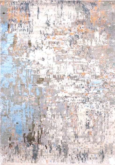 Modern-Contemporary Grey Hand Knotted 50 X 70 Area Rug 905-137144 Image 0