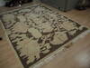 Pishavar Beige Hand Knotted 102 X 82 Area Rug 100-137156 Thumb 1