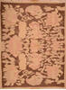 Pishavar Beige Hand Knotted 102 X 82 Area Rug 100-137156 Thumb 0