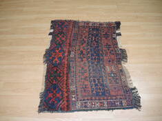 Afghan Baluch Red Rectangle 3x4 ft Wool Carpet 137232